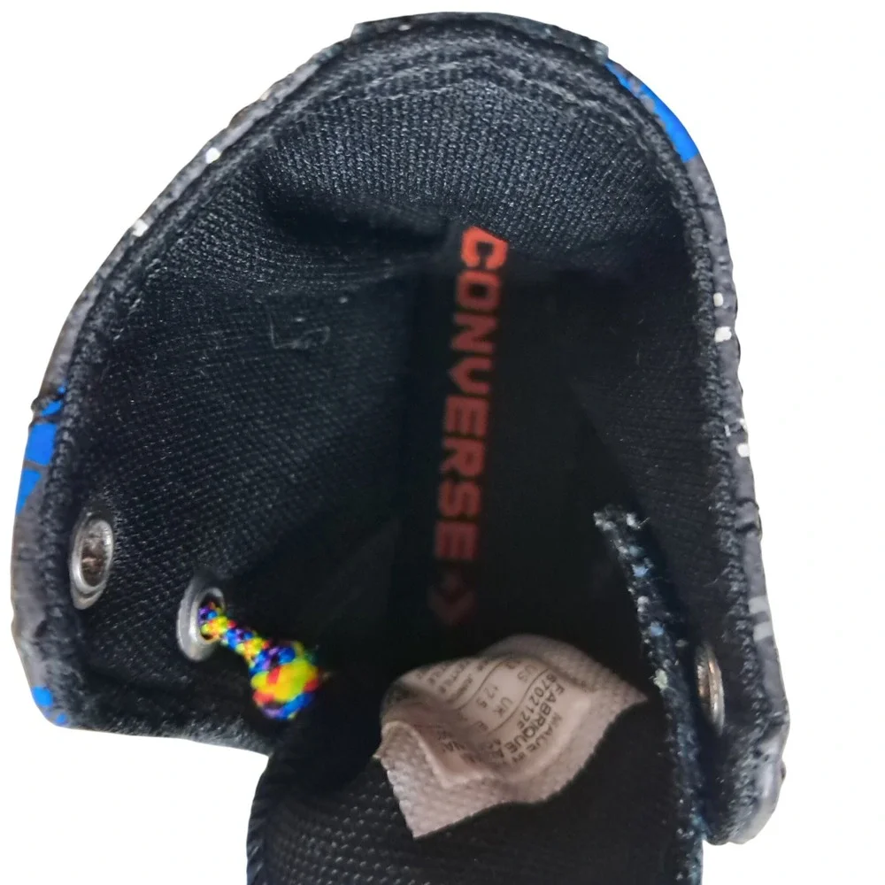 Converse Gamer High Top Sneakers Kids Boys 13 Black Chuck Taylor Retro Gaming